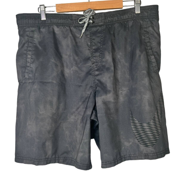 Vintage NIKE Men's L Swim Trunks Check Logo Mesh Lined Drawstring Retro Beach - Picture 6 of 6